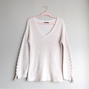 American Eagle Outfitter V Neck Oversized Casual Costal Grandma Pullover Sweater